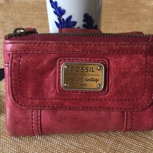 Fossil Wallet, leather